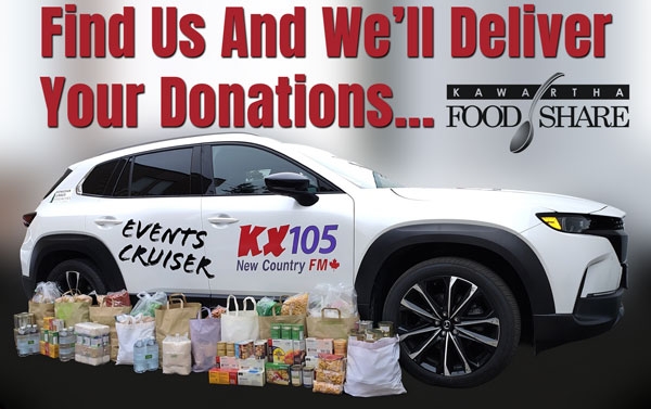 KX105 Delivers Your Donations to Kawartha Food Share